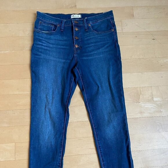MADEWELL BNWT 9" Mid-Rise Skinny Jeans Button Fly - Picture 2 of 9